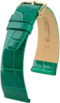 Hirsch Curea verde din piele Hirsch Prestige M 02307140-1 (Piele de aligator) Hirsch Selection 14 mm (spona 12mm)