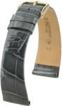 Hirsch Curea gri din piele Hirsch Prestige M 02307130-1 (Piele de aligator) Hirsch Selection 14 mm (spona 12mm)