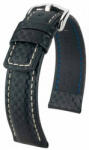 Hirsch Curea neagră din piele Hirsch Carbon L 02592050-2 (Piele de vițel) 22 mm