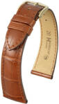 Hirsch Curea maro din piele Hirsch London L 04207079-1 (Piele de aligator) 21 mm