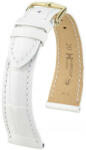 Hirsch Curea albă din piele Hirsch London M 04207109-1 (Piele de aligator) Hirsch Selection 18 mm