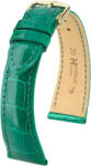 Hirsch Curea verde din piele Hirsch London M 04307140 (Piele de aligator) HIrsch selection 14 mm