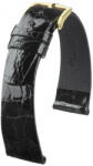 Hirsch Curea neagră din piele Hirsch Prestige L 02208050-1 (Piele de crocodil) 18 mm
