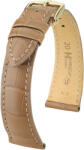 Hirsch Curea bej din piele Hirsch London L 04307099-1 (Piele de aligator) Hirsch selection 22 mm