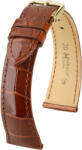 Hirsch Curea maro din piele Hirsch London L 04307070-1 (Piele de aligator) Hirsch selection 20 mm