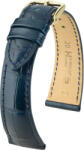 Hirsch Curea albastru închis din piele Hirsch London L 04307089-1 (Piele de aligator) Hirsch selection 20 mm