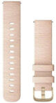 Garmin Curea Garmin Quick Release 20mm, nailon, roz, cataramă aurie (Venu, Venu Sq, Venu 2 plus)