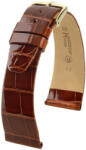 Hirsch Curea maro din piele Hirsch Prestige M 02207170-1 (Piele de aligator) Hirsch Selection 15 mm