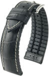 Hirsch Curea neagră Hirsch George L 0925128050-2 (Piele de vițel / cauciuc natural) 22 mm