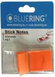 BlueRing Jelölőcímke 25x45mm, 50lap, műanyag bluering® narancs (JELCMUA50LN) - pepita