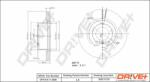Dr! ve+ Disc frana Dr! ve+ DP1010.11. 0398 (DP1010.11.0398) - automobilus