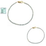  Bratara Fluorit - Diametru 54 mm - Rotunda Fatetata - Accesorii Gold Filled - 2x2 mm - 1 Buc