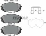 TEXTAR set placute frana, frana disc TEXTAR Q+ 2520504 (2520504)