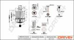 Dr! ve+ filtru combustibil Dr! ve+ DP1110.13. 0165 (DP1110.13.0165) - automobilus