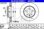 ATE Disc frana ATE 24.0122-0309.1 (24.0122-0309.1) - automobilus