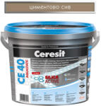 CERESIT ФУГА АКВАСТАТИЧНА СЕ40 2кг ЦИМЕНТОВО СИВА (2164453, 3047243)