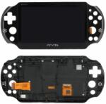 Sony Playstation Vita 2000 - LCD Kijelző + Érintőüveg + Keret (Black) TFT, Black