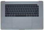 Apple MacBook Pro 15" A1707 (Late 2016 - Mid 2017) - Felső Billentyűzet Keret + Billentyűzet US + Mikrofon + Trackpad + Hangszórók, Space Gray