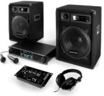 Electronic-Star Sistem PA "Basstigall" Set cutii amplificator Microfoane (1200-Watt) (1200-Watt) Set DJ