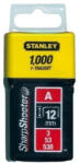 Stanley 12mm-es "A" tűzőkapocs A5/53/530 1000db (1-TRA208T)