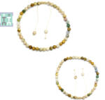  Bratara Jasp Oceanic Diametru 56 mm Rotunda 4x4 mm - 1 Buc