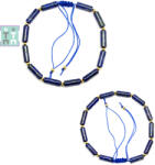  Bratara Lapis Lazuli cu GF - Diametru 60 mm - Tub 12-13 x 4-5 mm - 1 Buc