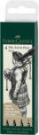 Faber Marker cerneala negru FABER-CASTELL Pitt Artist Pen Black, 4 buc/set, FC167153