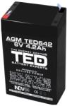 Ted Electric Acumulator AGM VRLA 6V 4 (6V 4,2Ah TED642 TED002914)