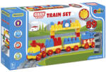 Wader Wader: Baby Blocks Set cale ferată cu blocuri de construcție - 89 piese (41481)