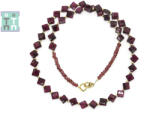  Colier din Granat Patrat Fatetat 5x2 mm - Accesorii Gold Filled
