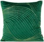 Eurofirany Blink18 bársony párnahuzat Sötétzöld/világos arany 45x45 cm - homeandstyle