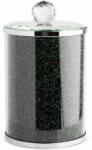 Eurofirany Ventosa 05 tárolóedény kristályokkal Zöld/fekete 10x10x17 cm