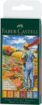 Faber Marker cerneala FABER-CASTELL Pitt Artist Pen Brush Harvest, 6 buc/set, FC167179