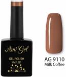 Ami Gel Gel de Baza Colorat - Nude 2 Ways Base Gel Polish Milk Coffee AG9110 14ml - Ami Gel