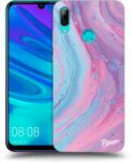 Picasee Husă transparentă din silicon pentru Huawei P Smart 2019 - Pink liquid