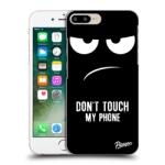 Picasee Husă neagră din silicon pentru Apple iPhone 7 Plus - Don't Touch My Phone