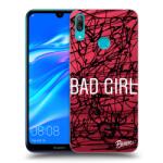 Picasee Husă neagră din silicon pentru Huawei Y7 2019 - Bad girl