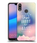 Picasee Husă transparentă din silicon pentru Huawei P20 Lite - Think happy be happy
