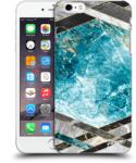 Picasee Husă transparentă din silicon pentru Apple iPhone 6 Plus/6S Plus - Blue geometry