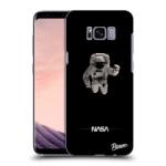 Picasee Husă neagră din silicon pentru Samsung Galaxy S8 G950F - Astronaut Minimal