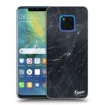 Picasee Husă neagră din silicon pentru Huawei Mate 20 Pro - Black marble