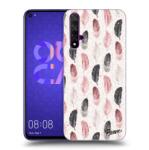 Picasee Husă neagră din silicon pentru Huawei Nova 5T - Feather 2