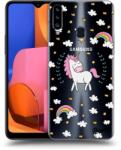 Picasee Husă transparentă din silicon pentru Samsung Galaxy A20s - Unicorn star heaven