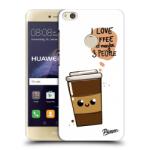 Picasee Husă transparentă din silicon pentru Huawei P9 Lite 2017 - Cute coffee