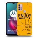 Picasee Husă neagră din silicon pentru Motorola Moto G30 - Enjoy
