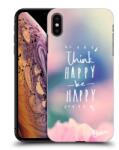 Picasee ULTIMATE CASE pentru Apple iPhone XS Max - Think happy be happy