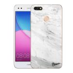 Picasee Husă transparentă din silicon pentru Huawei P9 Lite Mini - White marble