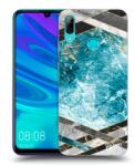 Picasee Husă transparentă din silicon pentru Huawei P Smart 2019 - Blue geometry
