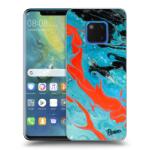 Picasee Husă transparentă din silicon pentru Huawei Mate 20 Pro - Blue Magma