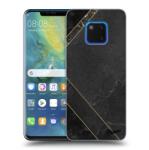 Picasee Husă neagră din silicon pentru Huawei Mate 20 Pro - Black tile